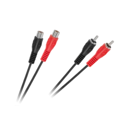 Kabel 2x RCA vtič - 2x RCA vtič (podaljšek), 3m