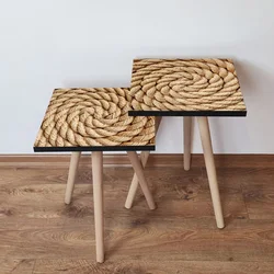 Hanah Home Set klub stočića 2Shp374, 2 komada, Bež