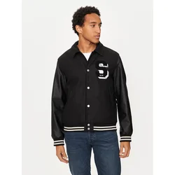 Jack & Jones Bomber jakna Carter 12260455 Črna Regular Fit