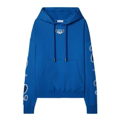 Modra jopa s kapuco Off-White