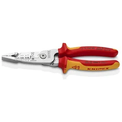 Knipex 1000V VDE izolovana kombinovana električarska klešta za skidanje izolacije 200mm (13 76 200 ME)