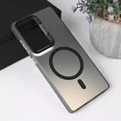 Torbica Magsafe Clear za Samsung S938B Galaxy S25 Ultra crna