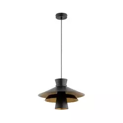 Zavesna lampa na kablu CELESTE 1xE27/15W/230V crna