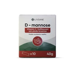 LIVSANE D-manoza prašak za pripremu napitka, 10 kesica