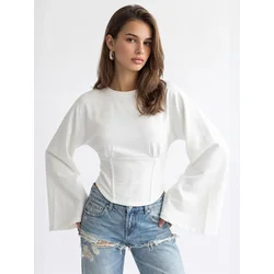 MixRay Bluza Blusen bela