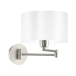 Eglo 33269 - Zidna svetiljka PASTERI 1xE27/60W/230V mat hrom/bela