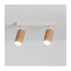 Brilagi - Spot svetlo SELE 2xGU10/30W/230V bela/dekor hrasta