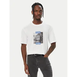 HUGO Majica 50570041 Bela Regular Fit