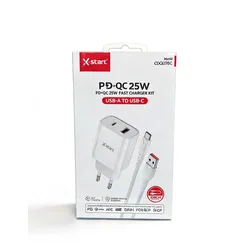 X Start Set punjač i kabl za telefon Type-C, Beli