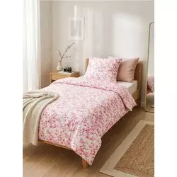 Sinsay - Set posteljine sa cvetnim motivom - roze