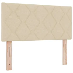 Vidaxl Vzglavje krema 90 cm blago