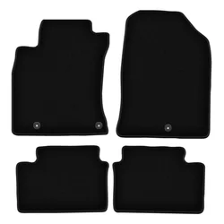 Črne velurne talne obloge BASIC za: Hyundai i30 III fastback, hatchback, karavan (2016-)