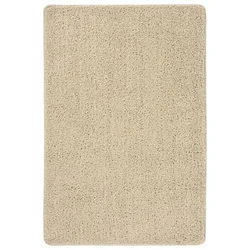 Vidaxl Košata preproga krem 140x200 cm nedrseča