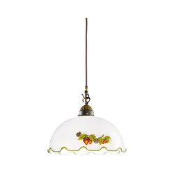 Kolarz 731.30.114 - Luster na sajli NONNA 1xE27/75W/230V prečnik 30 cm vino/jagode