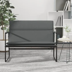 Klupa tamnosiva 100 x 64 x 80 cm od tkanine