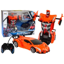 Auto Robot Transformer 2v1 R/C daljinski upravljalnik oranžna