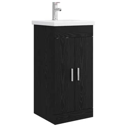 Kupaonski umivaonik s sudoperom Crni hrast 42 x 40 x 84,5 cm