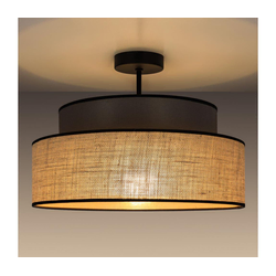 Plafonski luster BOHO 1xE27/60W/230V prečnik 40 cm braon/bež