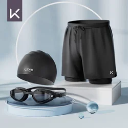 Keep Muški set za plivanje, 3 dela, Crni
