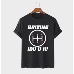 MAFIMI Majica Brzine idu u H, Crna