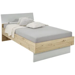 Xora POSTELJA 120 cmx200 cm , leseni material siva, hrast
