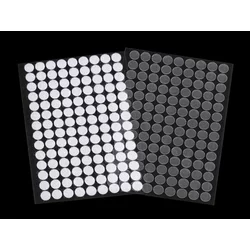 Velcro samolepilni koleščki O10 mm - prozorni