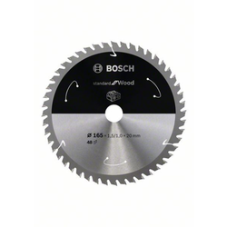Bosch Standard for Wood list kružne testere za akumulatorske testere 165x1,5x20 T48 165x1,5x20 T48 ( 2608837687 )