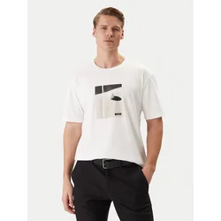 BOSS Majica 50554365 Bela Regular Fit