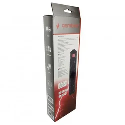 GEMBIRD SPG5-C-6 (3G1.5) Gembird produzni kabl sa zastitom 5 uticnica 1.8m black