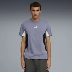 PUMA Essentials Block Tee Men, Clothing, Gray Sky, M