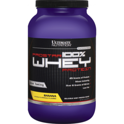 Ultimate Nutrition Protein 100% Whey Prostar, Banana, 907g