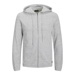 JACK & JONES Pletena jopa HILL, siva