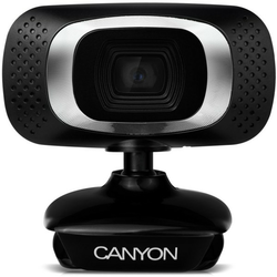 CANYON 720P HD webcam with USB2.0. connector, 360° rotary view scope, 1.0Mega pixels, Resolution 1280*720, cable length 1.25m, Black, 62.2x