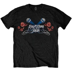 RagnBone Man Majica Mics & Roses Unisex Black L