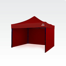 Paviljon vrtni 3x3m - plus 3 stene - Rdeča