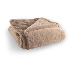 Rjava odeja iz umetnega krzna 150x200 cm Ruby – Tiseco Home Studio