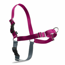 Pasja oprtnica EasyWalk Harness s posebnim povodcem - L, roza