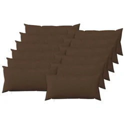 vidaXL Prevleka za blazino 12 kos HEERLEN Rjava 40 x 80 cm Blago