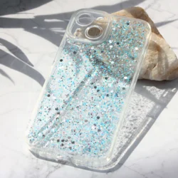 Torbica Glitter za iPhone 15 6.1 plava
