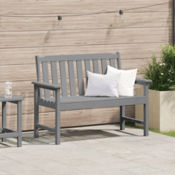 Vrtna klupa Svijetlo siva 120 x 59 x 88 cm HDPE
