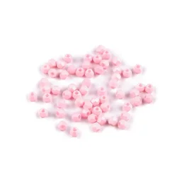Rezani stekleni biseri O4 mm - roza (5 g)