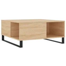 Stolić za kavu boja hrasta 80x80x36,5 cm konstruirano drvo