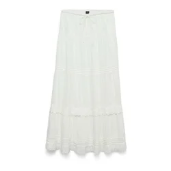 Vero Moda Maxi krilo Sandy 10345282 Bela Regular Fit