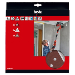 EINHELL KWB petodelni set delta brusnih papira i mrežica 287mm 49491075