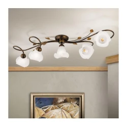 Orion DL 7-789/5 - Plafonski luster SISI 5xE14/40W/230V bronza/patina