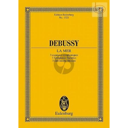 DEBUSSY.LA MER 3 SYMPHONIC SKETCHES STUDY SCORE