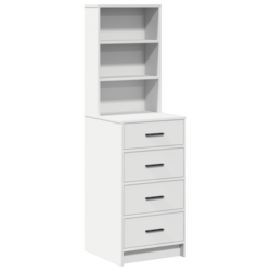 Highboard s ladicama Bijelo 40 x 41 x 135 cm Konstruirano drvo