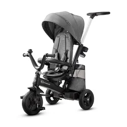 Kinderkraft Tricikl Easy Twist 2U1, Sivi