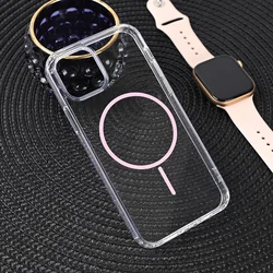 Maska za iPhone 12/12 Pro 6.1 Magsafe Color Line, Roze