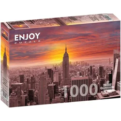 Enjoy - Puzzle Sunset Over New York Skyline - 1 000 kosov